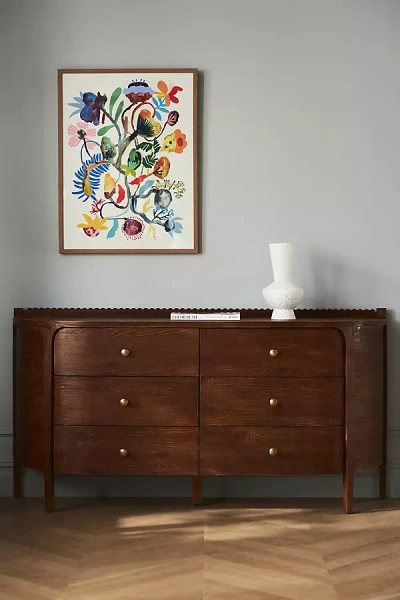 ANTHROPOLOGIE ARIA SIX-DRAWER DRESSER