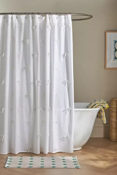 ANTHROPOLOGIE BOW SHOWER CURTAIN