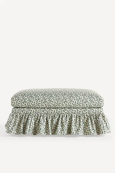 ANTHROPOLOGIE BOWEN IRENA RUFFLE OTTOMAN