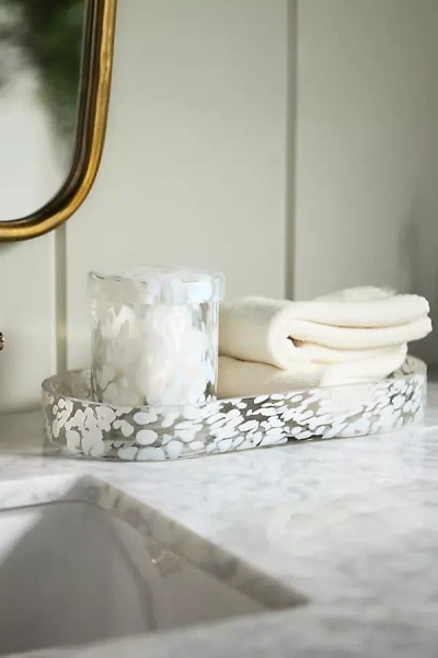 ANTHROPOLOGIE BRYN GLASS BATH TRAY