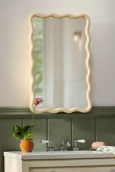 ANTHROPOLOGIE CANDACE NATURAL MIRRORED MEDICINE CABINET