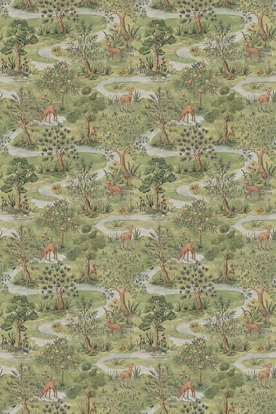 ANTHROPOLOGIE CHRIS LOVES JULIA BRAMBLE FOREST ANIMAL PEEL-AND-STICK WALLPAPER