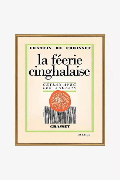 ANTHROPOLOGIE CINGHALAISE VINTAGE FRENCH POSTER WALL ART