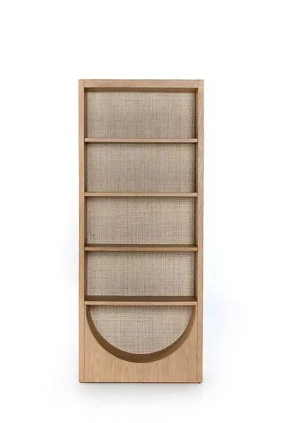 ANTHROPOLOGIE HIGGS BOTTOM ARCH CANE PANELING BOOKCASE
