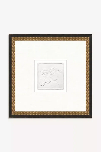 ANTHROPOLOGIE HORSE PLAY CAMEO WALL ART