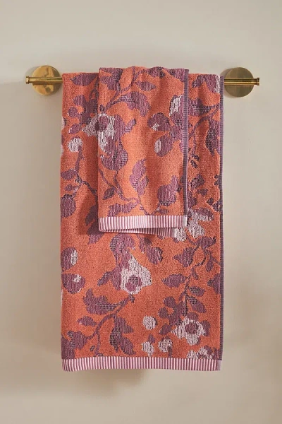 ANTHROPOLOGIE JOSEPHINE FLORAL COTTON TOWEL COLLECTION