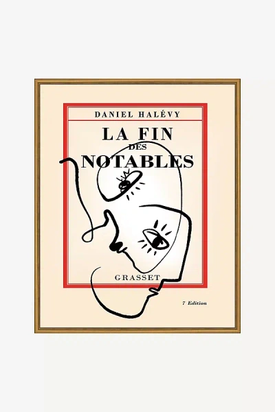 ANTHROPOLOGIE LA FIN DES NOTABLES VINTAGE FRENCH POSTER WALL ART