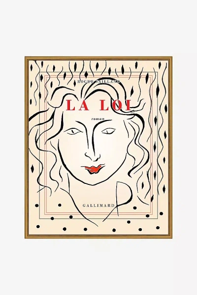 ANTHROPOLOGIE LA LOI GIRL VINTAGE FRENCH POSTER WALL ART