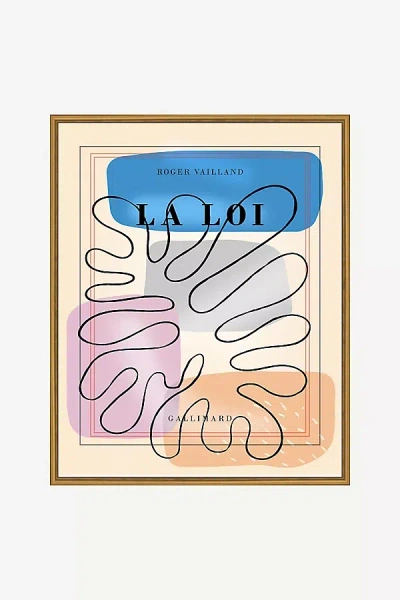 ANTHROPOLOGIE LA LOI VINTAGE FRENCH POSTER WALL ART