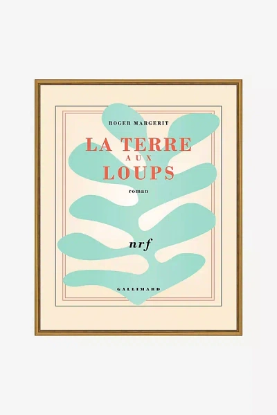 ANTHROPOLOGIE LA TERRE LA AUX LOUPS VINTAGE FRENCH POSTER WALL ART