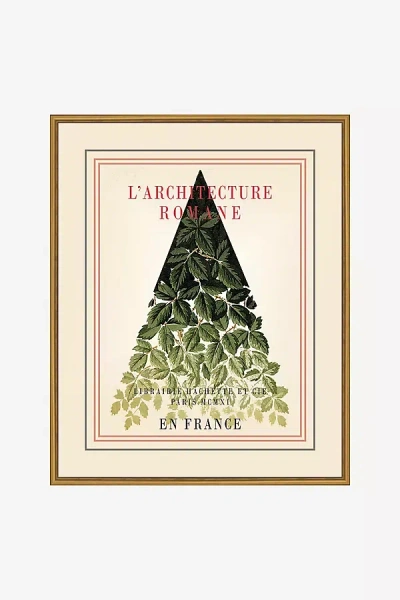 ANTHROPOLOGIE L'ARCHITECTURE ROMANE VINTAGE FRENCH POSTER WALL ART