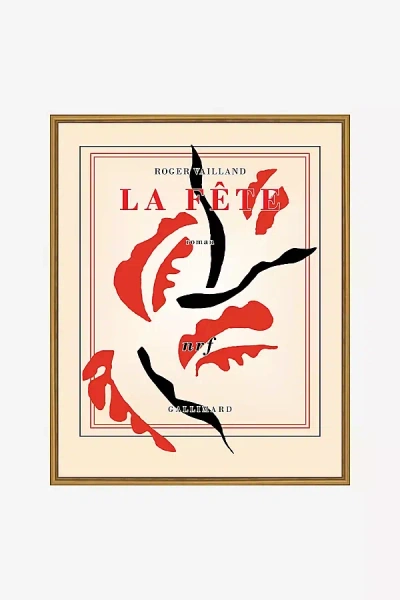 ANTHROPOLOGIE LE FETE VINTAGE FRENCH POSTER WALL ART