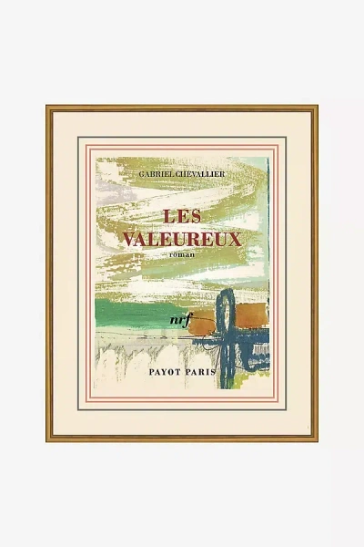 ANTHROPOLOGIE LES VALEUREUX VINTAGE FRENCH POSTER WALL ART