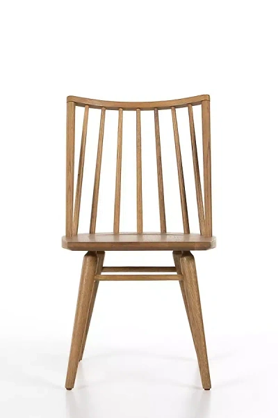 ANTHROPOLOGIE LEWIS WINDSOR OAK DINING CHAIR