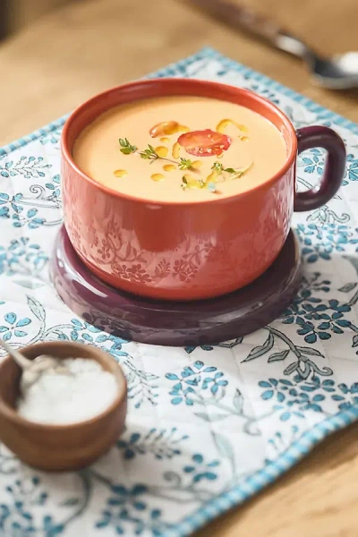 ANTHROPOLOGIE RIKA STONEWARE SOUP MUG