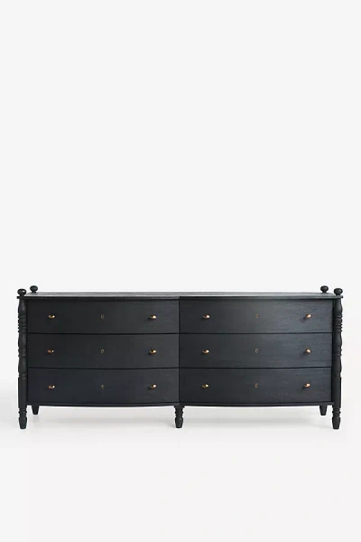 ANTHROPOLOGIE SPINDLE SIX-DRAWER CHEST OF DRAWERS