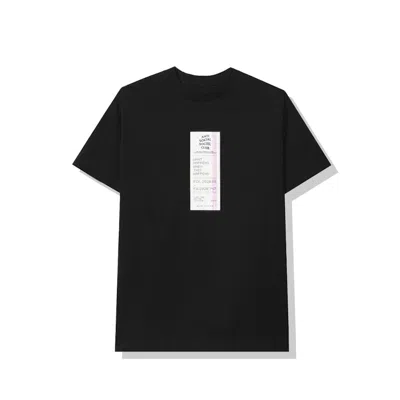 ANTI SOCIAL CLUB MEN'S ANTI SOCIAL CLUB READ RECEIPTS TEE SHIRT IN BLACK