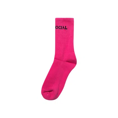 ANTI SOCIAL SOCIAL CLUB ANTI SOCIAL SOCIAL CLUB CATCHPHRASE SOCKS 'PINK'