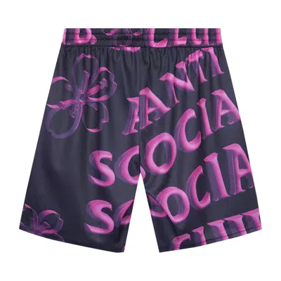 ANTI SOCIAL SOCIAL CLUB ANTI SOCIAL SOCIAL CLUB CORAL CRUSH MESH BORED SHORTS 'BLACK'