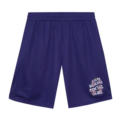 ANTI SOCIAL SOCIAL CLUB ANTI SOCIAL SOCIAL CLUB DRAMA CLUB MESH SHORTS 'PURPLE'