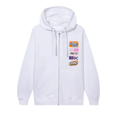 ANTI SOCIAL SOCIAL CLUB ANTI SOCIAL SOCIAL CLUB HOT NIGHTS ZIP HOODIE 'WHITE'