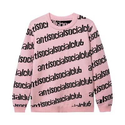 ANTI SOCIAL SOCIAL CLUB ANTI SOCIAL SOCIAL CLUB IN THE LOOP KNIT CREWNECK 'PINK'