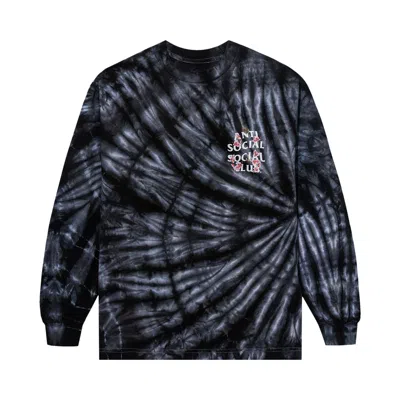 ANTI SOCIAL SOCIAL CLUB ANTI SOCIAL SOCIAL CLUB KKOCH WIFI TIE DYE LONG-SLEEVE 'BLACK'