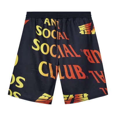 ANTI SOCIAL SOCIAL CLUB ANTI SOCIAL SOCIAL CLUB WHISPED TERRY FLEECE SHORTS 'BLACK'