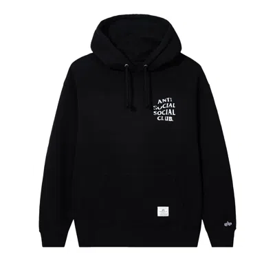 ANTI SOCIAL SOCIAL CLUB ANTI SOCIAL SOCIAL CLUB X ALPHA ESSENTIAL HOODIE 'BLACK'