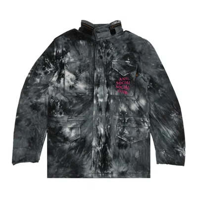 ANTI SOCIAL SOCIAL CLUB ANTI SOCIAL SOCIAL CLUB X ALPHA INDUSTRIES M65 JACKET 'TIE DYE BLACK'