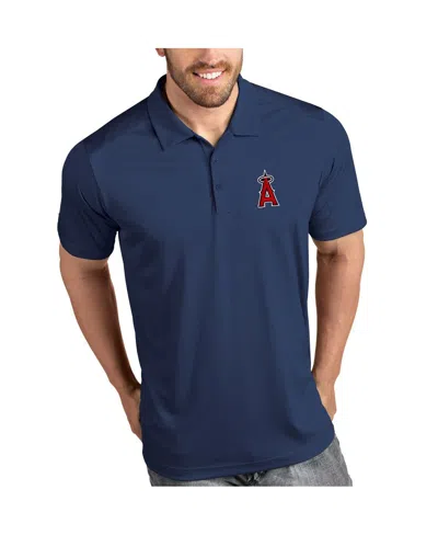 ANTIGUA MEN'S NAVY LOS ANGELES ANGELS TRIBUTE POLO