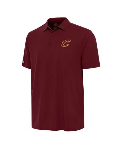 ANTIGUA MEN'S WINE CLEVELAND CAVALIERS ERA POLO SHIRT