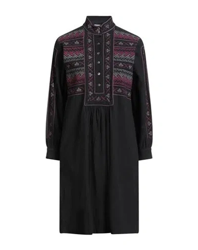 ANTIK BATIK ANTIK BATIK WOMAN MIDI DRESS BLACK SIZE 10 COTTON