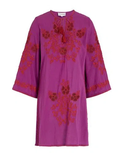 ANTIK BATIK ANTIK BATIK WOMAN MINI DRESS MAUVE SIZE 10 COTTON