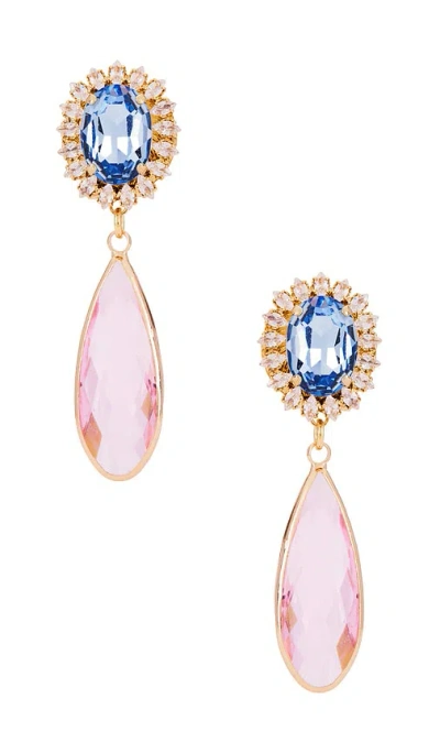 ANTON HEUNIS STUD CLIP OVAL & TEAR PENDANT EARRINGS