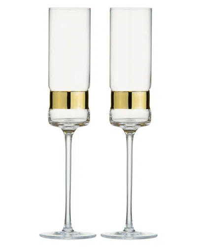 ANTON STUDIO DESIGNS ANTON STUDIO DESIGNS SET OF 2 SOHO CHAMPAGNE FLUTES