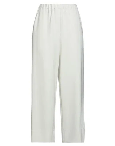 ANTONELLI ANTONELLI WOMAN PANTS OFF WHITE SIZE 4 POLYESTER, ELASTANE