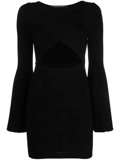 ANTONINO VALENTI CUT-OUT V-NECK MINIDRESS