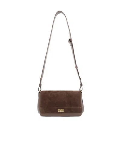 ANYA HINDMARCH ANYA HINDMARCH TWIST-LOCK FOLDOVER-TOP SHOULDER BAG