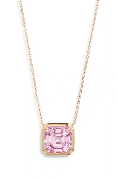ANZIE ANZIE CLÉO CARRÉ DANIELA GRANDE PENDANT NECKLACE