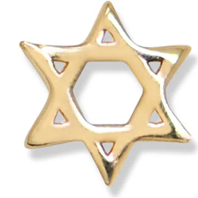 ANZIE ANZIE LOVE LETTER MINI STAR OF DAVID SINGLE STUD EARRING