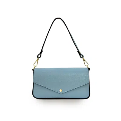 APATCHY LONDON WOMEN'S BLUE THE MUNRO SKY LEATHER SHOULDER BAG