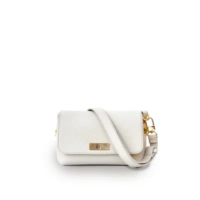 APATCHY LONDON WOMEN'S NEUTRALS THE MAISIE STONE LEATHER BAG