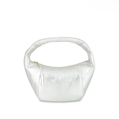APATCHY LONDON WOMEN'S THE JASMINE SILVER LEATHER BAG