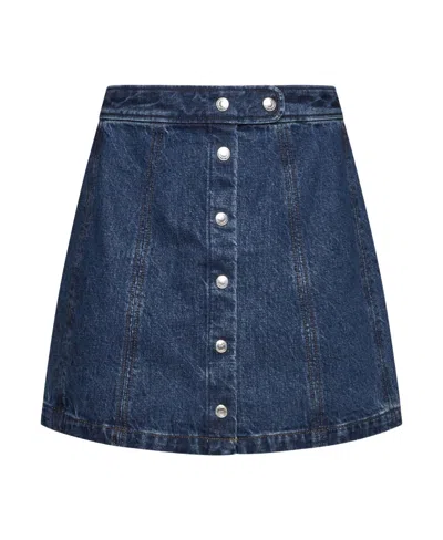 APC A-LINE DENIM MINISKIRT