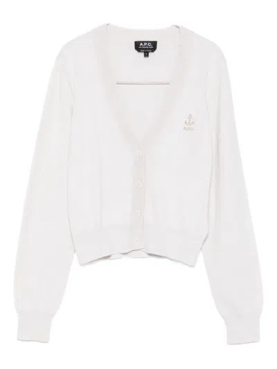 APC ANCHOR-EMBELLISHED CARDIGAN