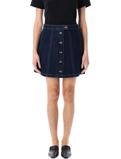 APC A.P.C. DENIM PIPA MINI SKIRT