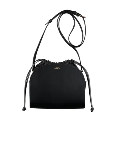 APC A.P.C. DEMI LUNE DRAWSTRING CROSSBODY BAG