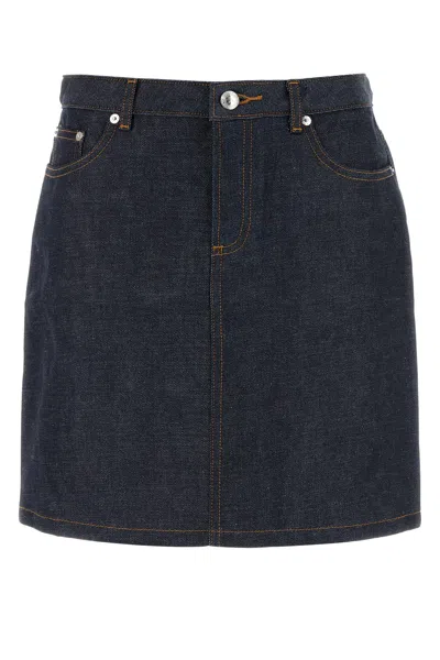 APC DENIM JUPE MINI SKIRT