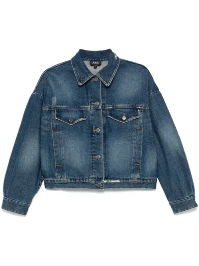 APC DISTRESS DENIM JACKET